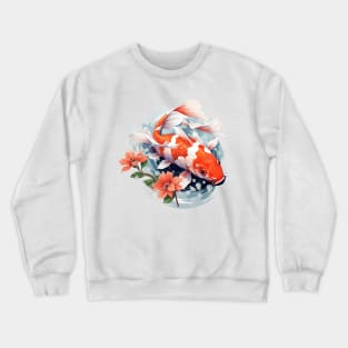 Koi Fish In A Pond Crewneck Sweatshirt